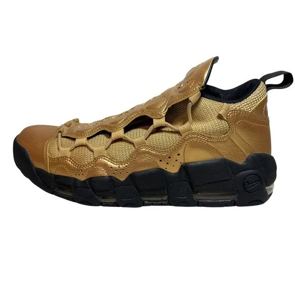 Nike Air Money Gold Metallic Basketball Sneakers Shoes Mens Size 11.5 AJ2390 700 - Picture 5 of 7